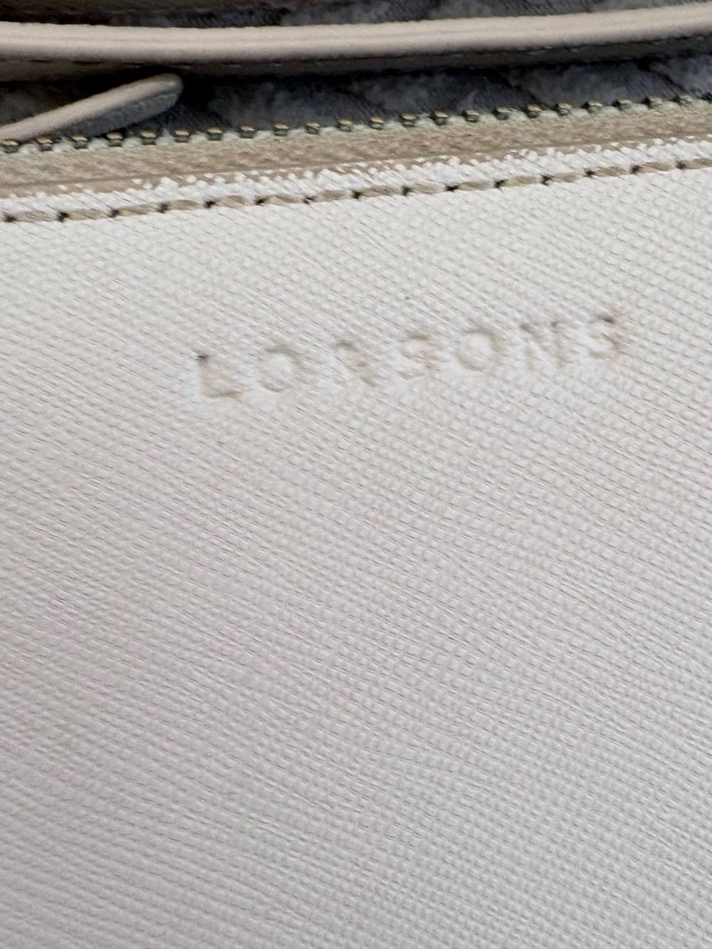 LO & SONS Cream Napa leather Waverly 2 Large convertible Crossbody/belt bag - Picture 7 of 12